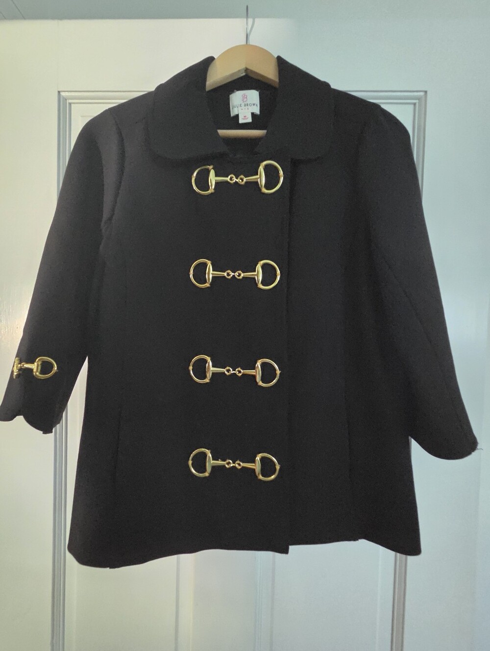 Julie Brown NYC black, Med, Equestrian-themed Jacket/top